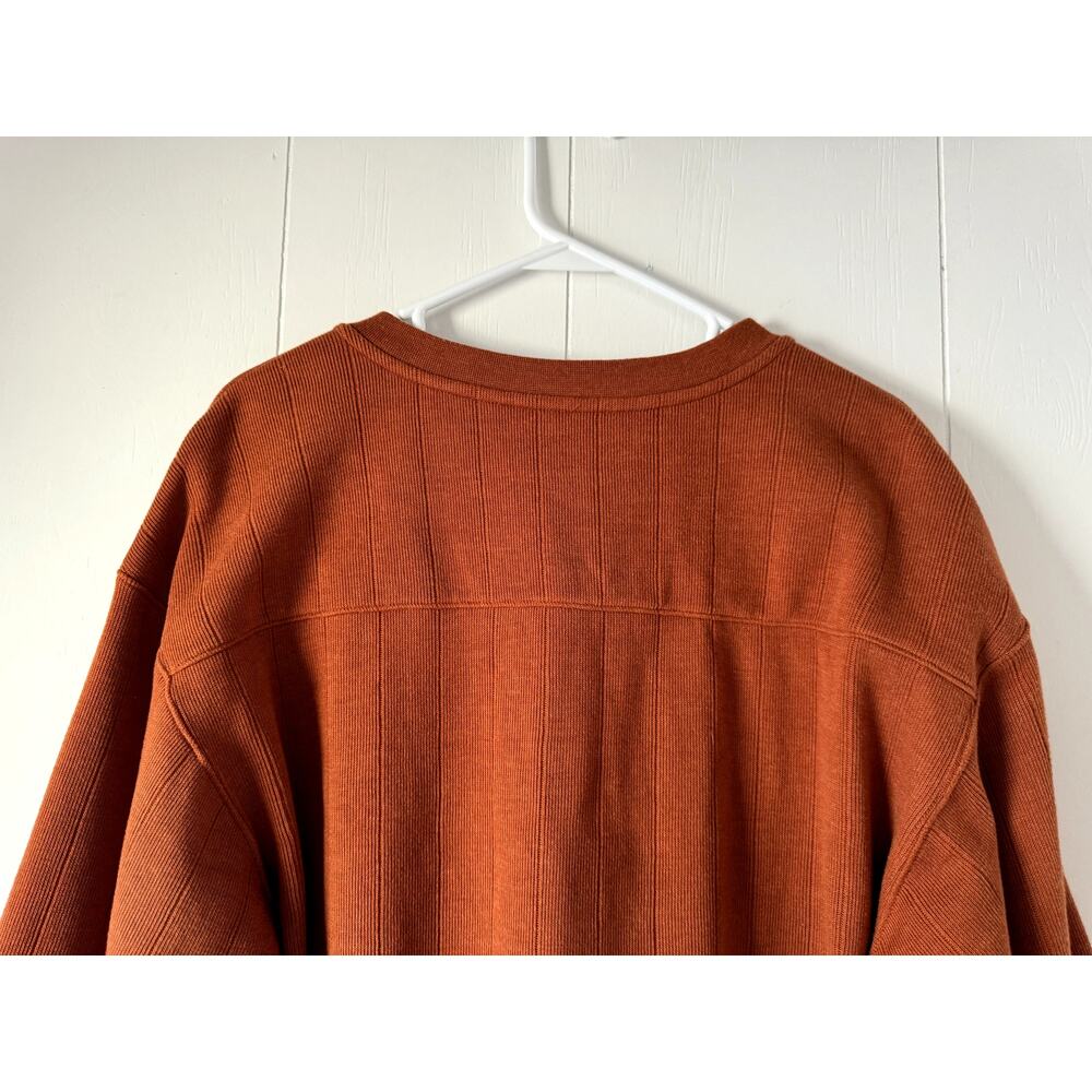 Columbia Sportswear Company Men's Burnt Orange Pullover Ribbed Sweater, Size L - Picture 5 of 8